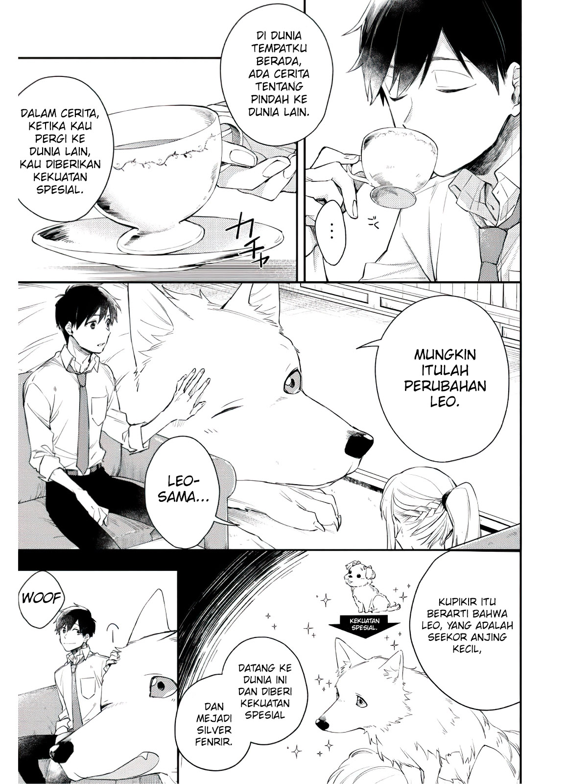 Isekai Tensei shitara Aiken ga Saikyou ni Narimashita: Silver Fenrir to Ore ga Isekai Kurashi wo Hajimetara the Comic Chapter 4 - halaman 6