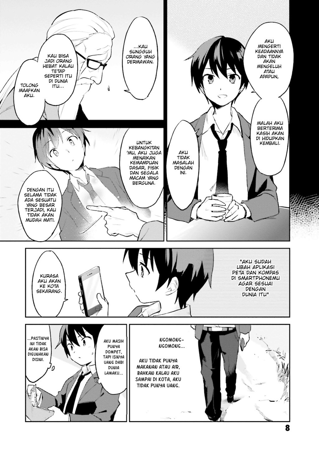 Isekai wa Smartphone to Tomo ni. Chapter 1 - halaman 9