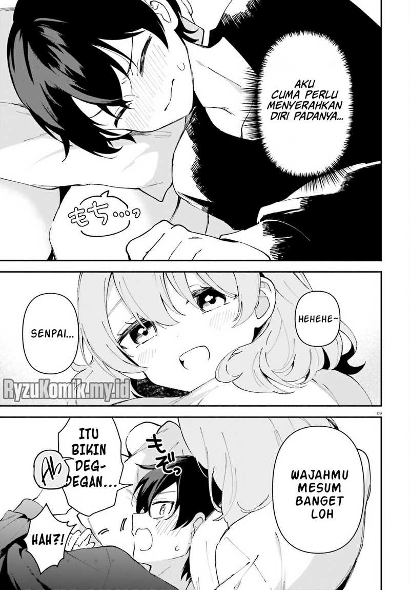 "Issho ni Netain desu yo ne, Senpai?" to Amaku Sasayakarete Konya mo Nemurenai Chapter 3 - halaman 9