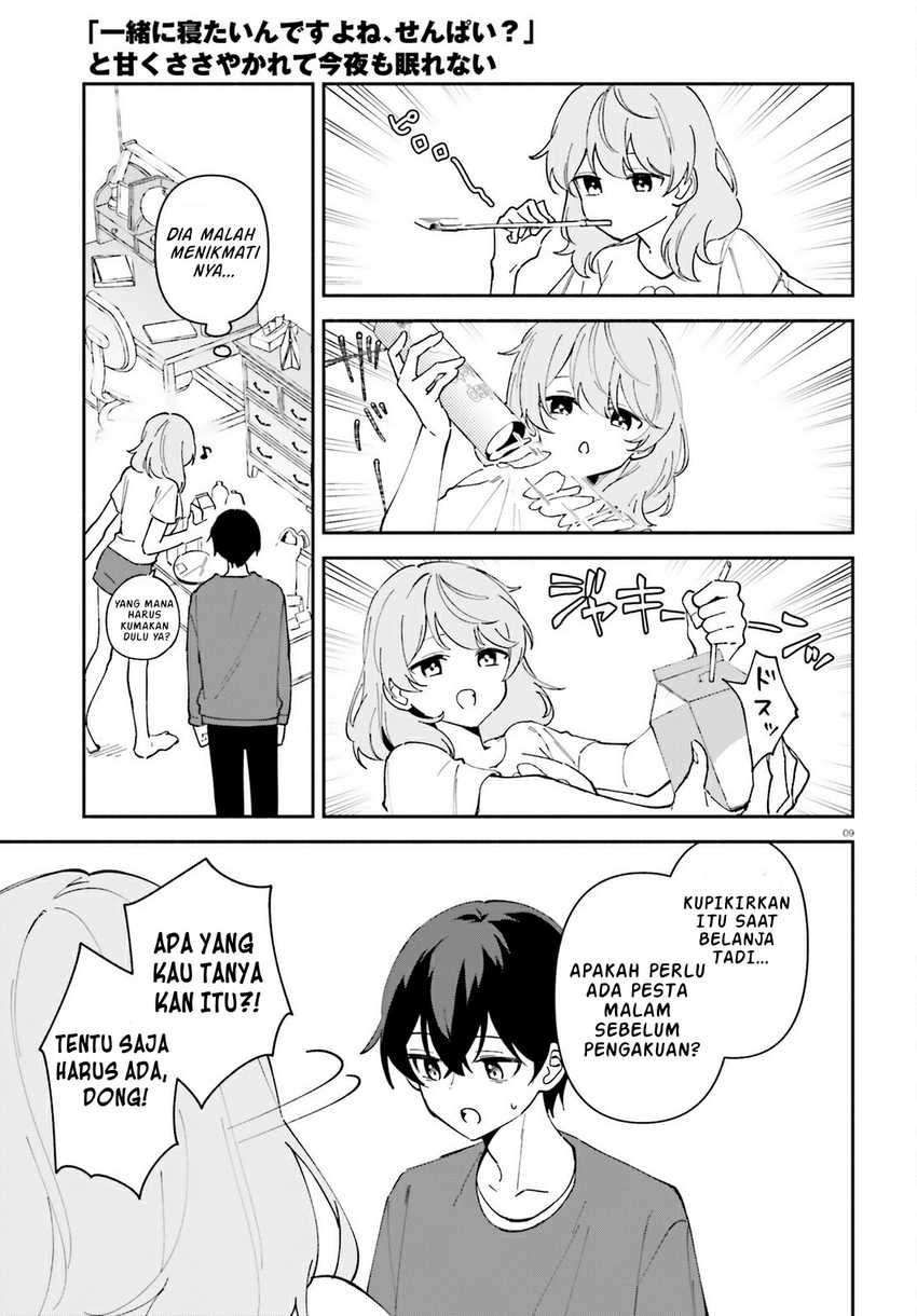 "Issho ni Netain desu yo ne, Senpai?" to Amaku Sasayakarete Konya mo Nemurenai Chapter 4 - halaman 10