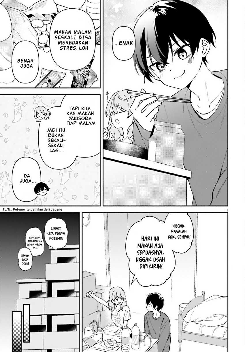 "Issho ni Netain desu yo ne, Senpai?" to Amaku Sasayakarete Konya mo Nemurenai Chapter 4 - halaman 14