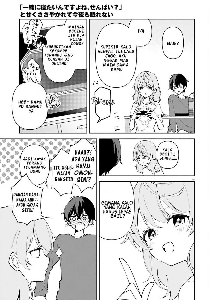"Issho ni Netain desu yo ne, Senpai?" to Amaku Sasayakarete Konya mo Nemurenai Chapter 4 - halaman 16