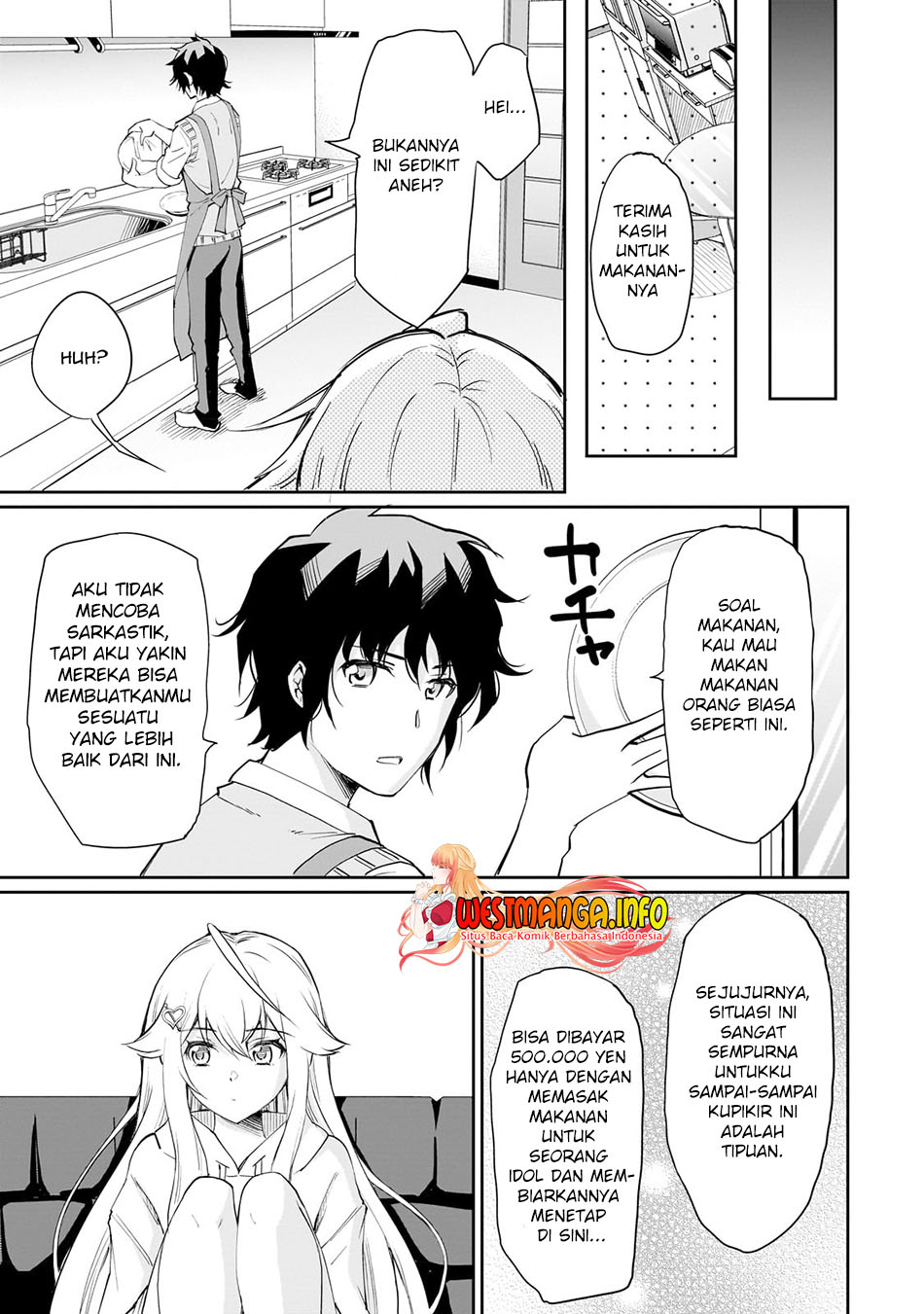 Isshou Hatarakitakunai Ore ga Classmate no Daininki Idol ni Natsukaretara Chapter 4.1 - halaman 11