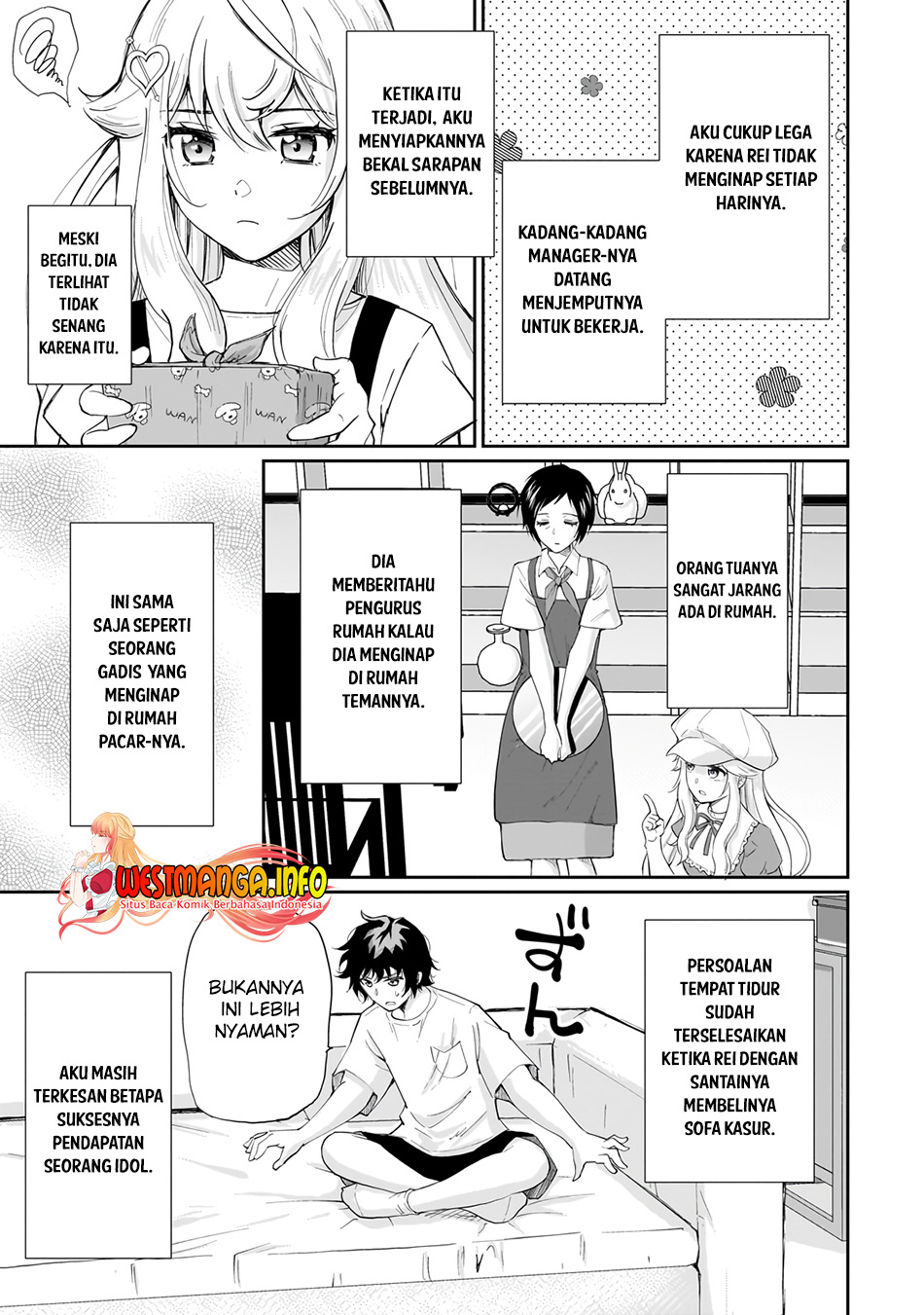 Isshou Hatarakitakunai Ore ga Classmate no Daininki Idol ni Natsukaretara Chapter 6 - halaman 9