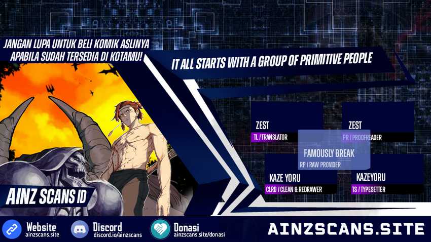 It All Starts With A Group Of Primitive People Chapter 4 - halaman 1