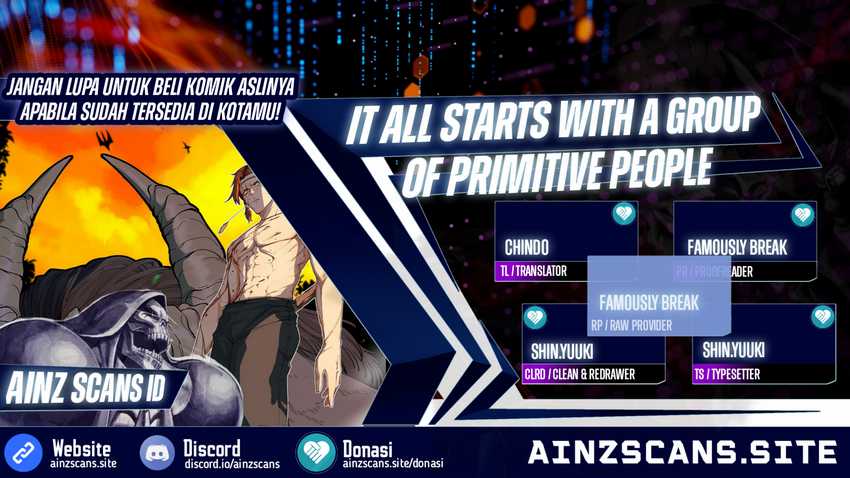 It All Starts With A Group Of Primitive People Chapter 55 - halaman 1