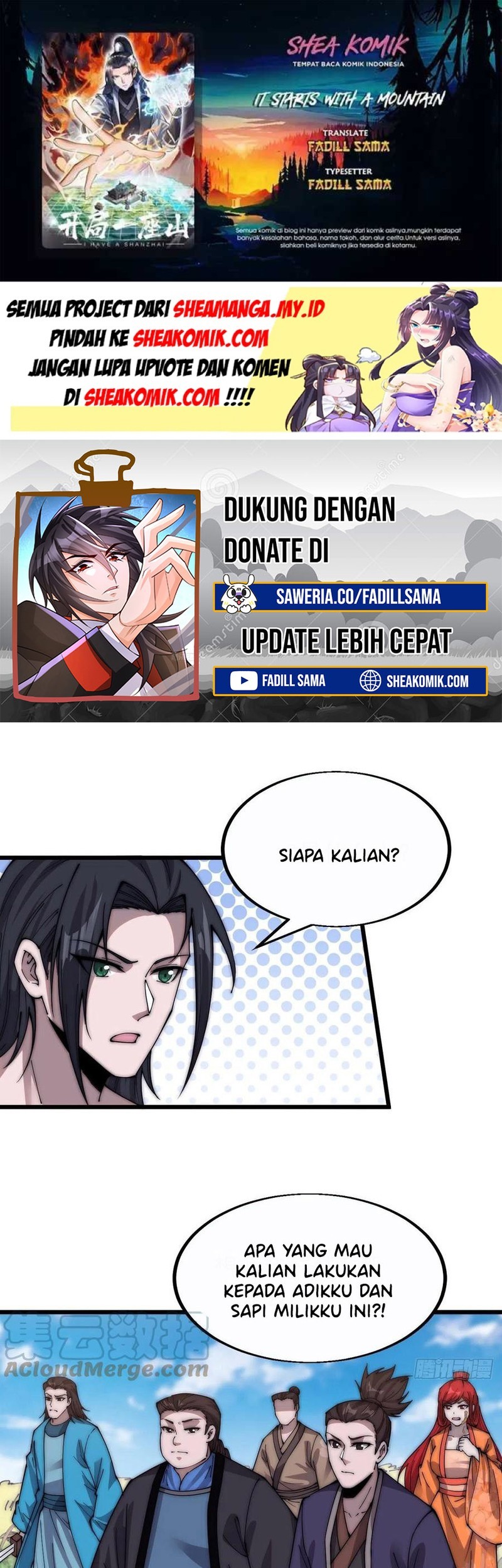 It Starts With A Mountain Chapter 379 - halaman 1