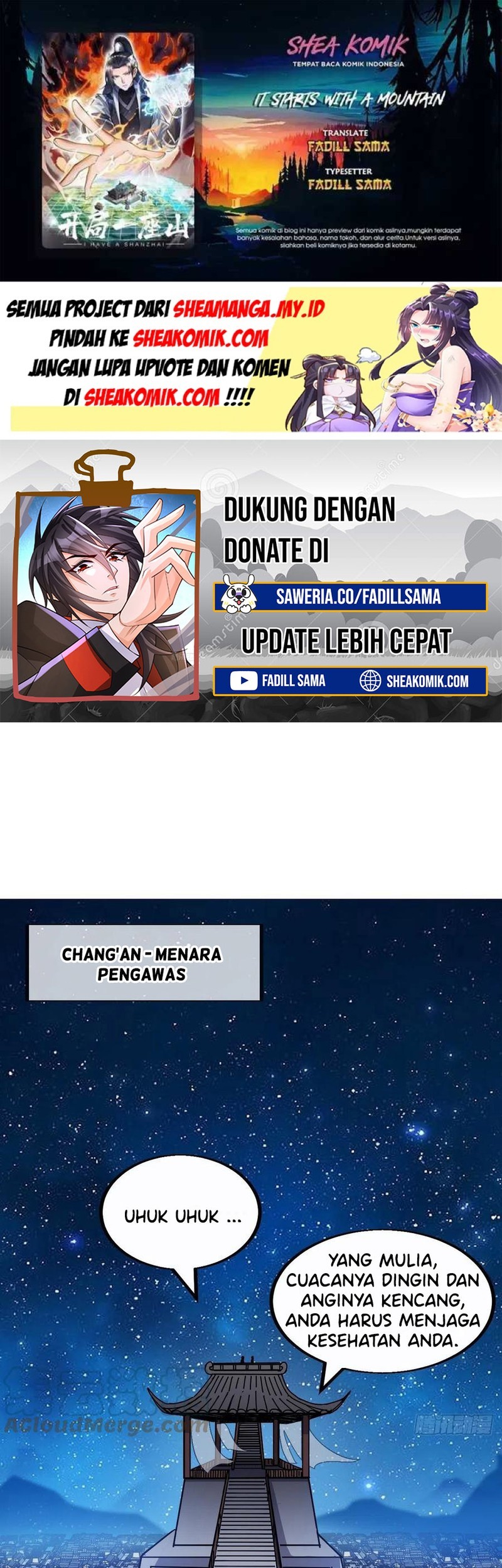 It Starts With A Mountain Chapter 382 - halaman 1