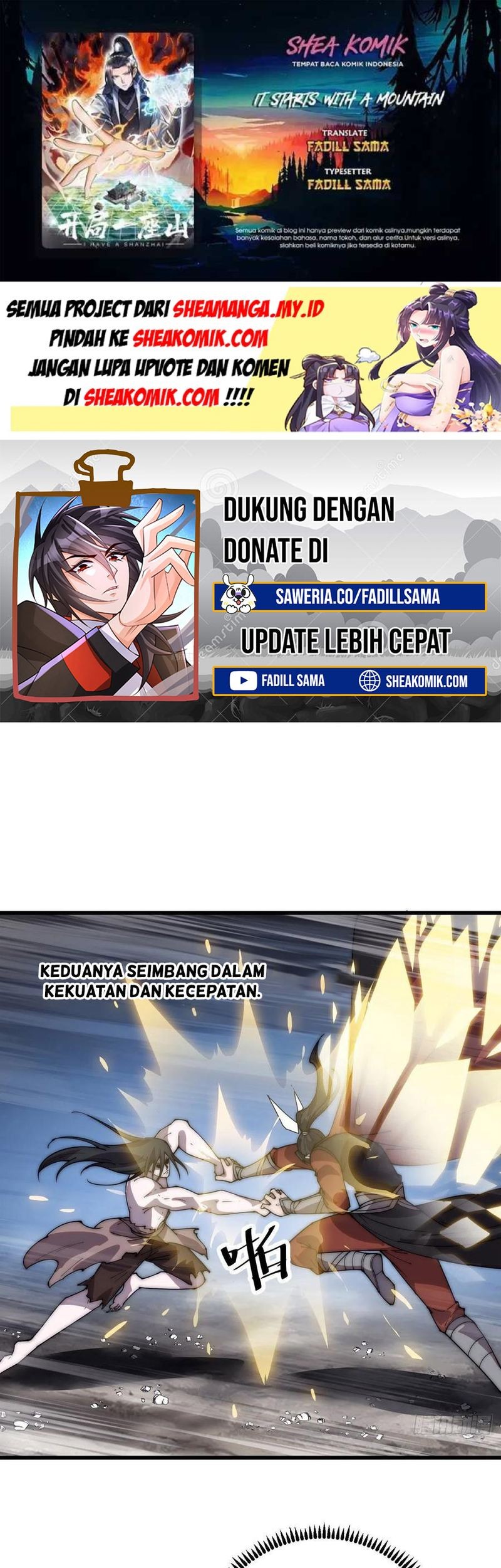 It Starts With A Mountain Chapter 395 - halaman 1