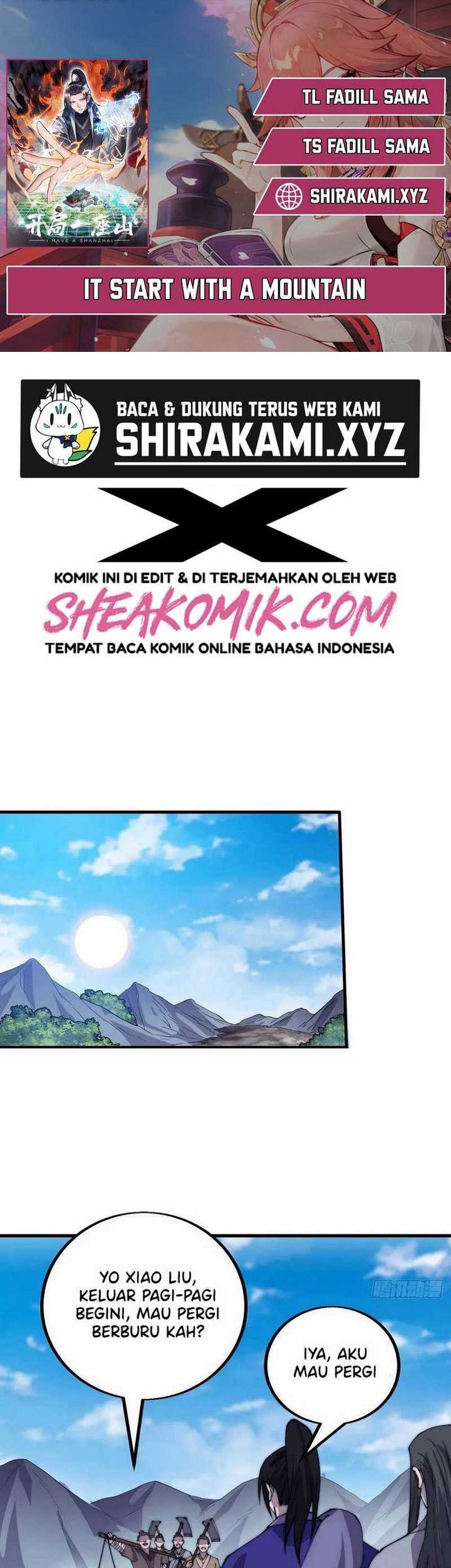 It Starts With A Mountain Chapter 413 - halaman 1