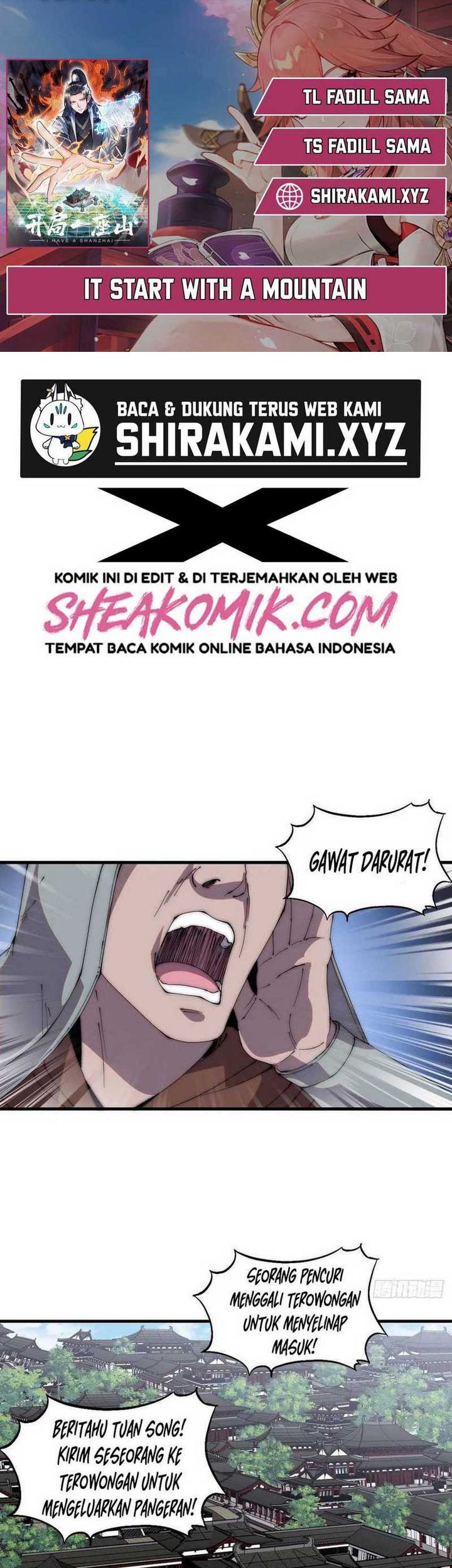It Starts With A Mountain Chapter 424 - halaman 1