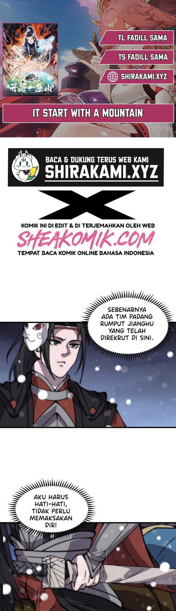 It Starts With A Mountain Chapter 444 - halaman 1