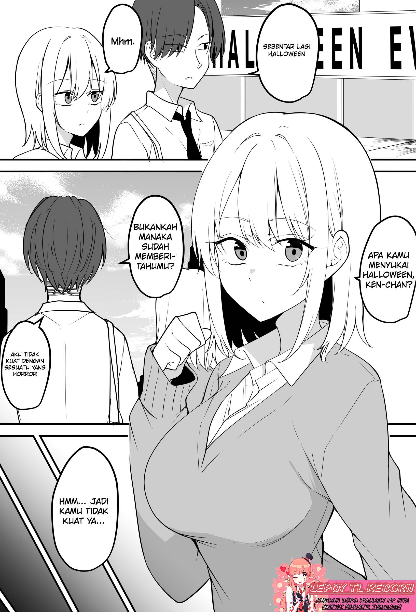 It's Impossible To Scare Away People With Those Breasts Chapter 0 - halaman 1
