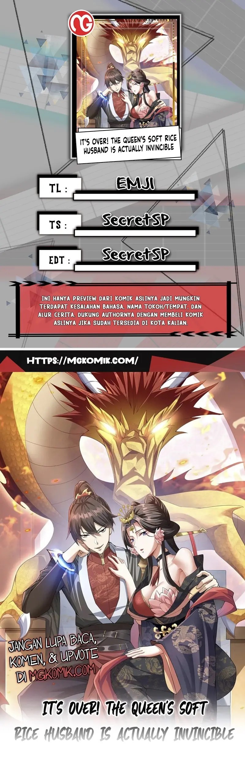 It’s Over! The Queen’s Soft Rice Husband is Actually Invincible Chapter 40 - halaman 1