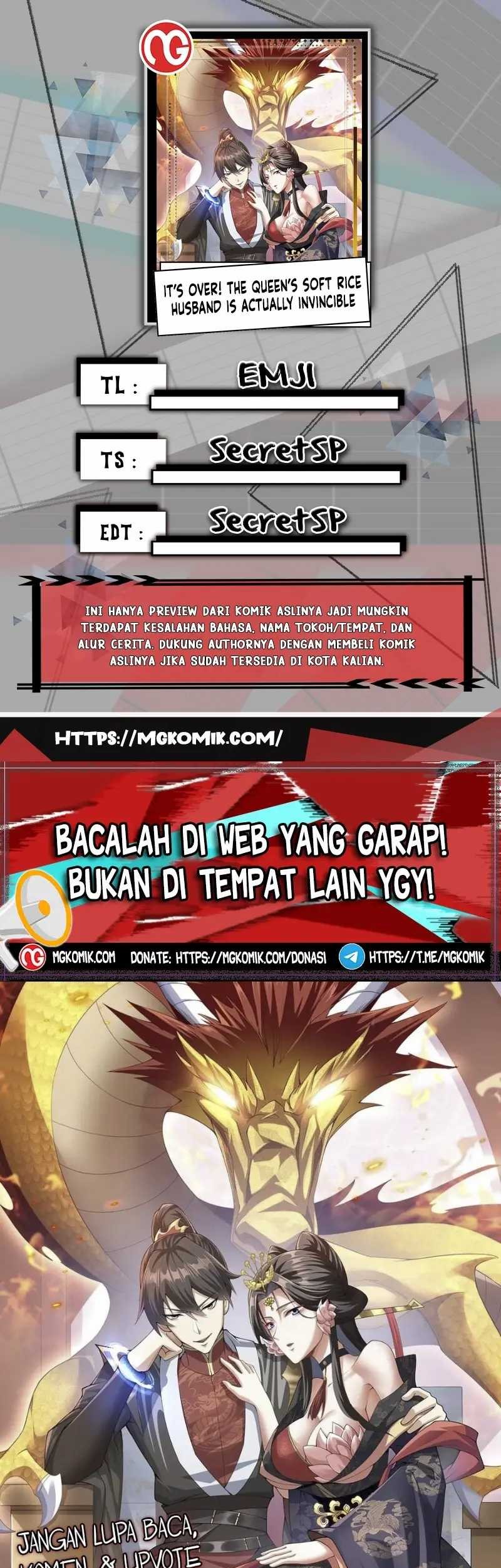 It’s Over! The Queen’s Soft Rice Husband is Actually Invincible Chapter 57 - halaman 1