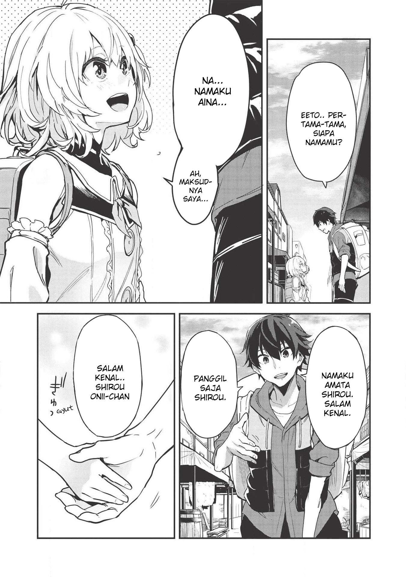 Itsu Demo Jitaku ni Kaereru Ore wa, Isekai de Gyoushoujin o Hajimemashita Chapter 1 - halaman 12
