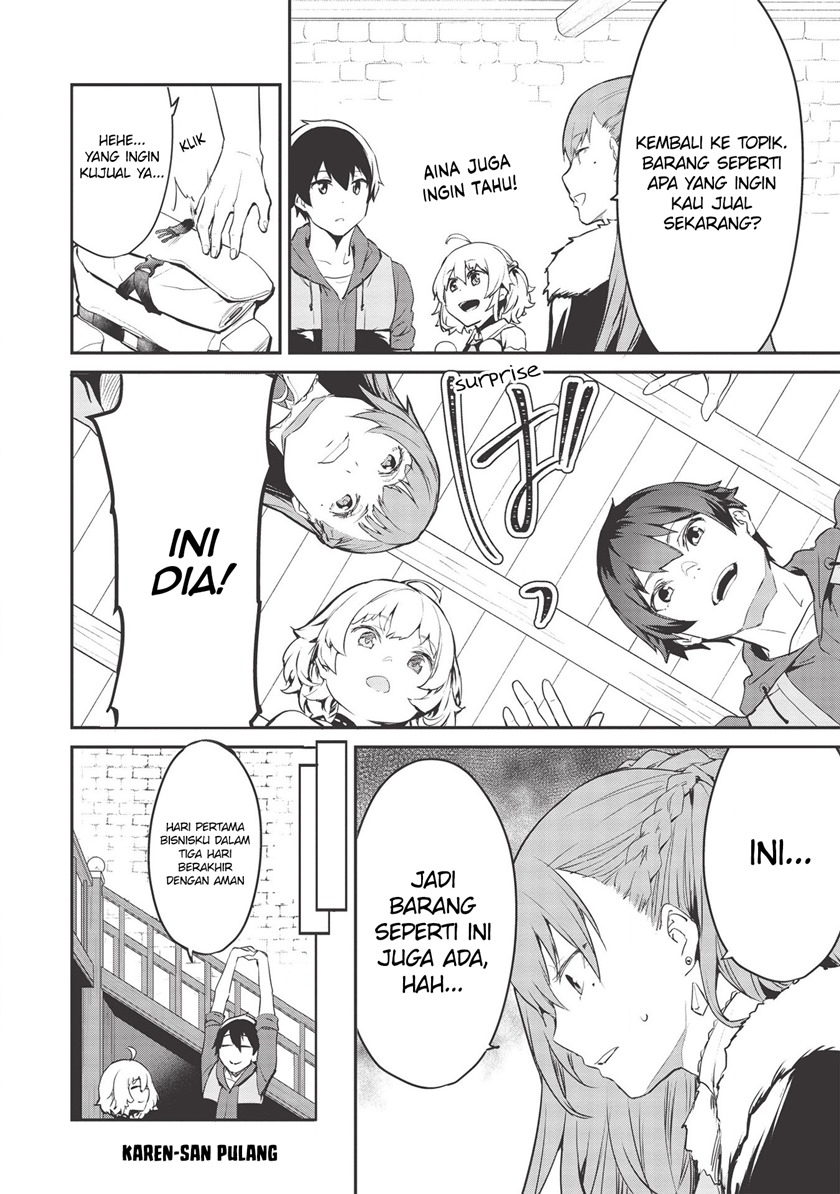 Itsu Demo Jitaku ni Kaereru Ore wa, Isekai de Gyoushoujin o Hajimemashita Chapter 14 - halaman 10