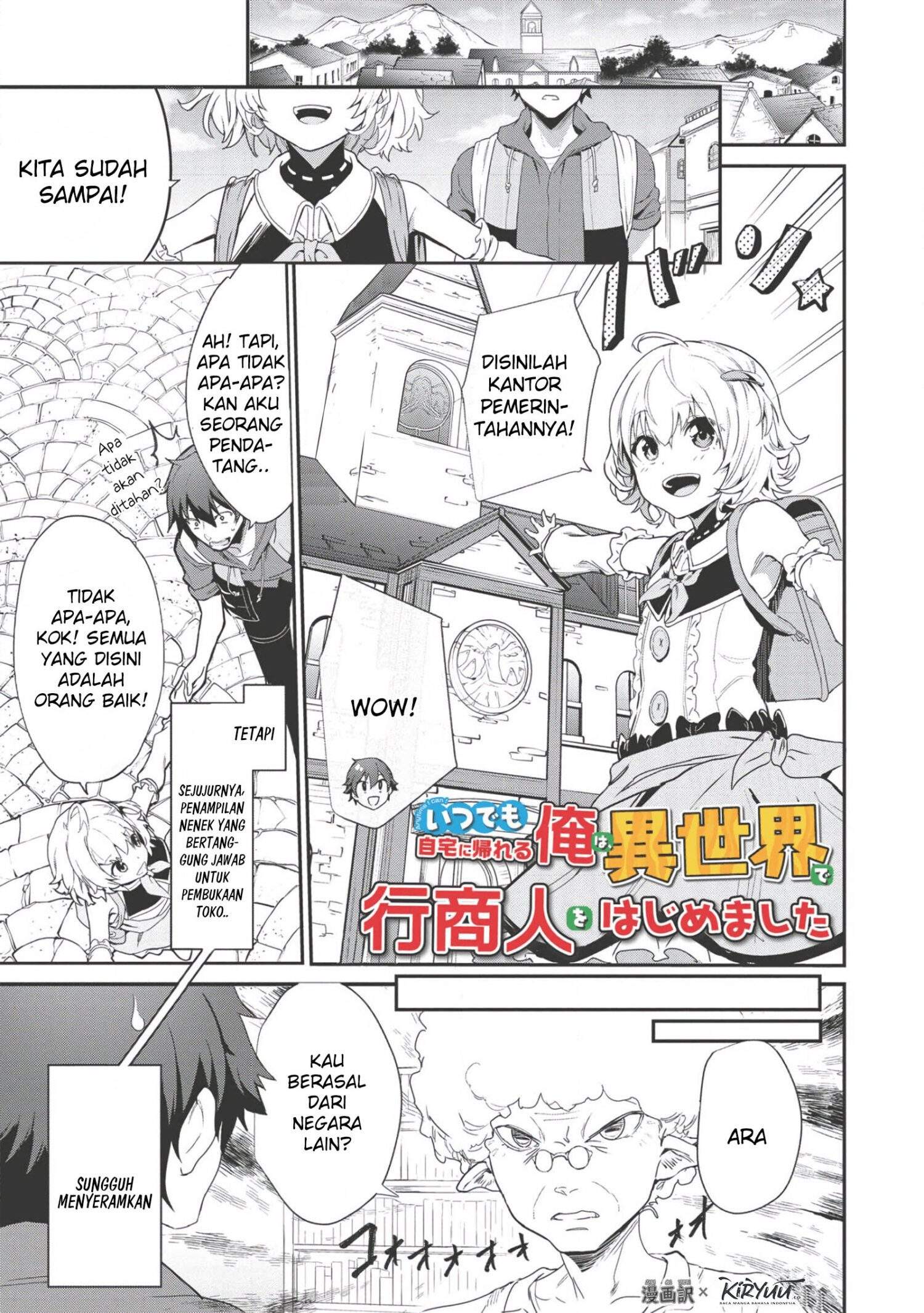 Itsu Demo Jitaku ni Kaereru Ore wa, Isekai de Gyoushoujin o Hajimemashita Chapter 2 - halaman 2