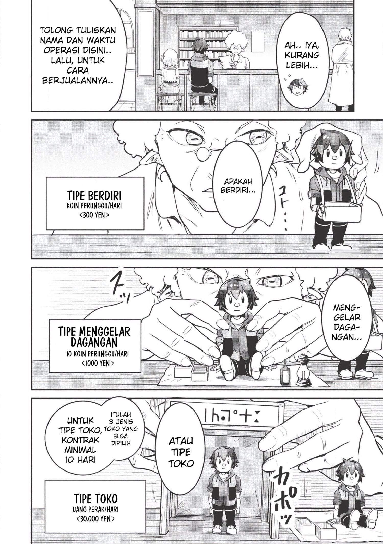 Itsu Demo Jitaku ni Kaereru Ore wa, Isekai de Gyoushoujin o Hajimemashita Chapter 2 - halaman 3
