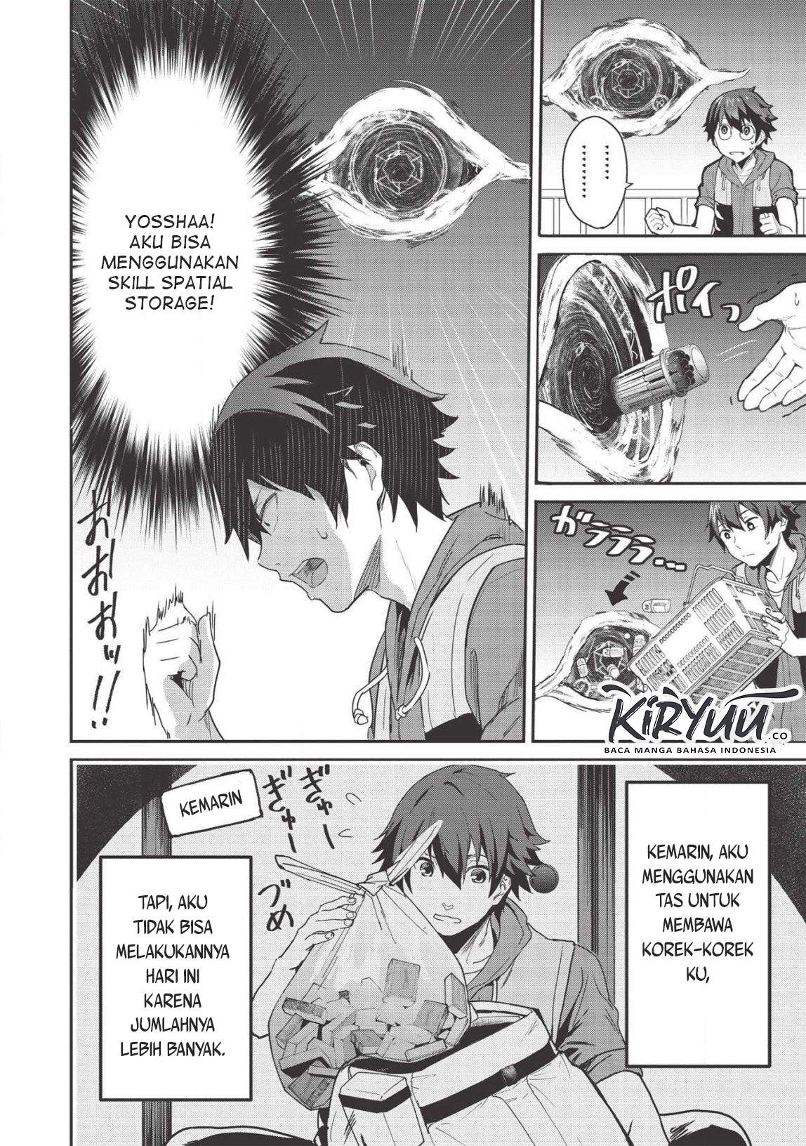 Itsu Demo Jitaku ni Kaereru Ore wa, Isekai de Gyoushoujin o Hajimemashita Chapter 3.5 - halaman 9