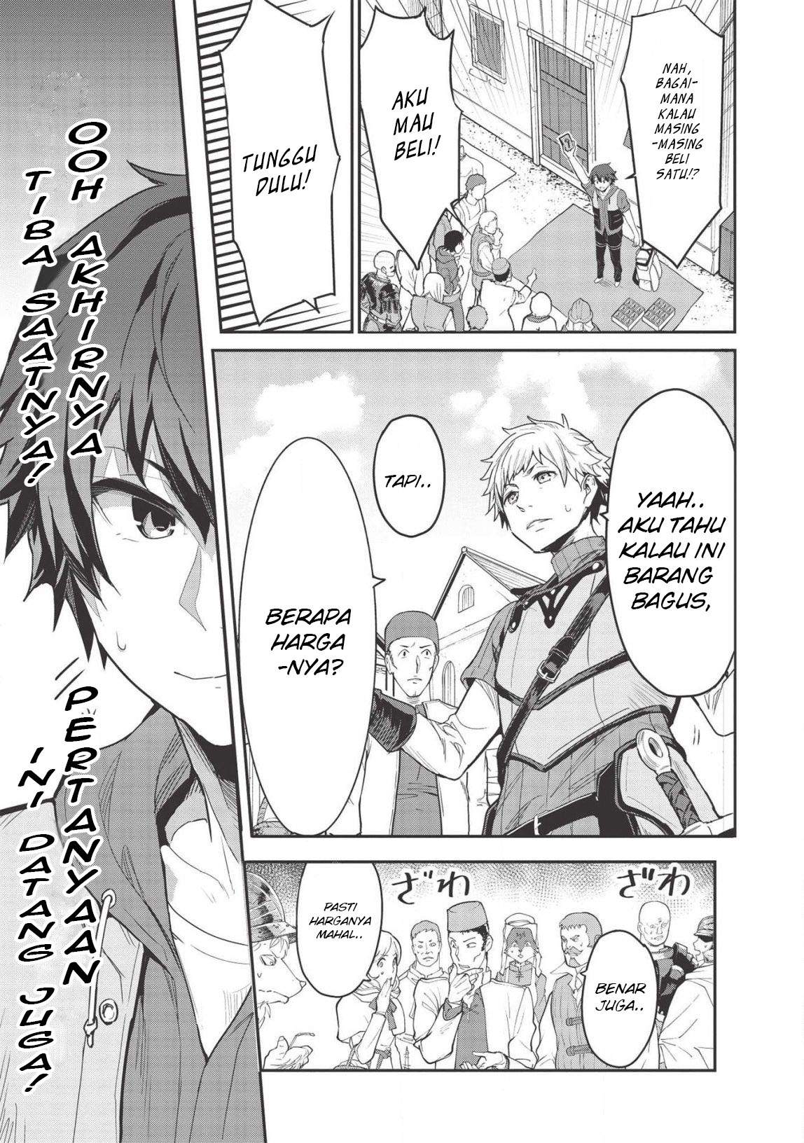 Itsu Demo Jitaku ni Kaereru Ore wa, Isekai de Gyoushoujin o Hajimemashita Chapter 3 - halaman 7