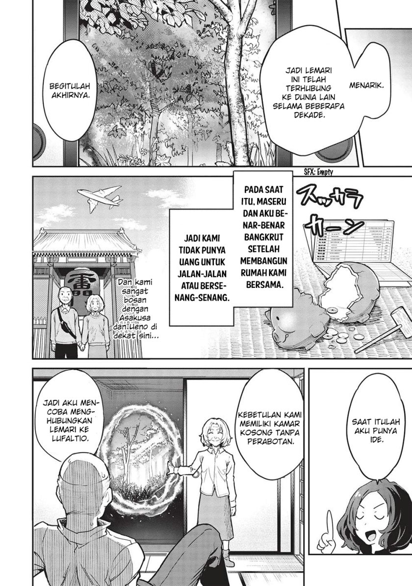 Itsu Demo Jitaku ni Kaereru Ore wa, Isekai de Gyoushoujin o Hajimemashita Chapter 38 - halaman 9
