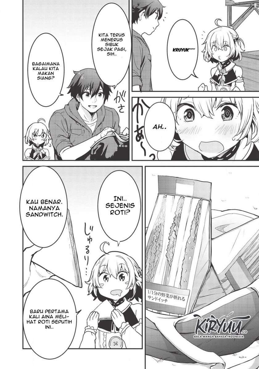 Itsu Demo Jitaku ni Kaereru Ore wa, Isekai de Gyoushoujin o Hajimemashita Chapter 4 - halaman 7