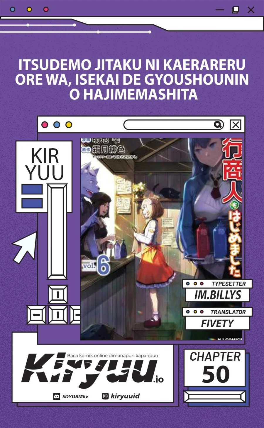 Itsu Demo Jitaku ni Kaereru Ore wa, Isekai de Gyoushoujin o Hajimemashita Chapter 50 - halaman 1