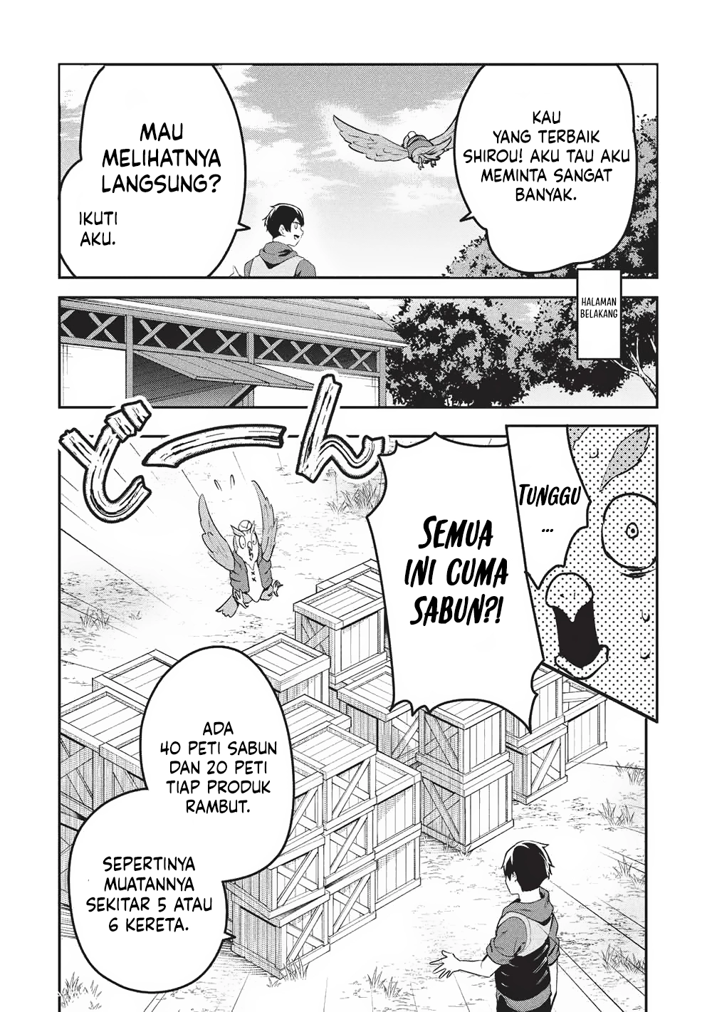 Itsu Demo Jitaku ni Kaereru Ore wa, Isekai de Gyoushoujin o Hajimemashita Chapter 59 - halaman 12