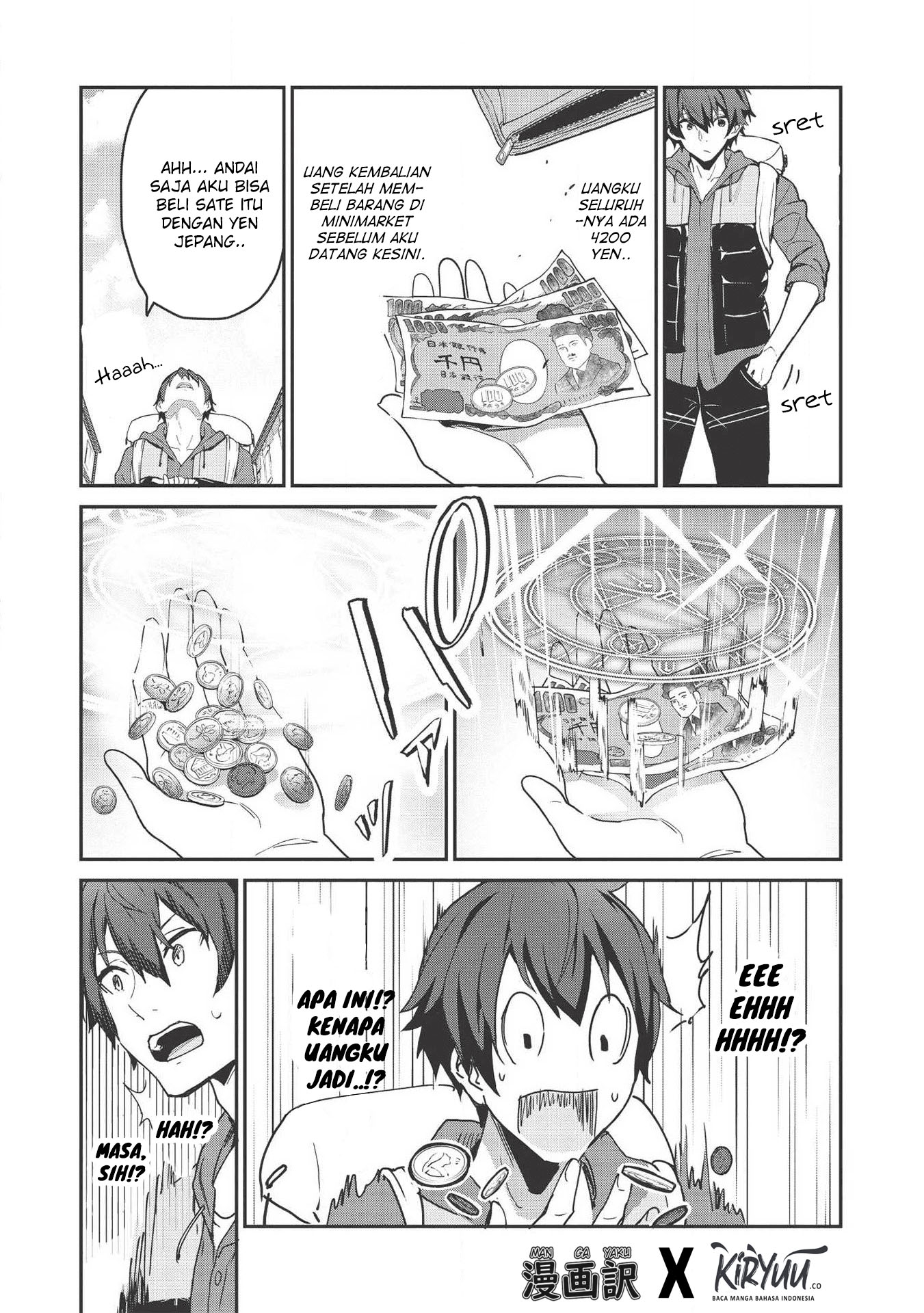 Itsudemo Jitaku ni Kaereru Ore wa, Isekai de Gyoushounin wo Hajimemashita Chapter 1 - halaman 19