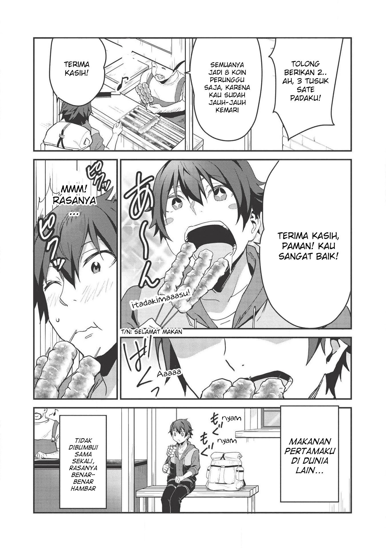Itsudemo Jitaku ni Kaereru Ore wa, Isekai de Gyoushounin wo Hajimemashita Chapter 1 - halaman 21