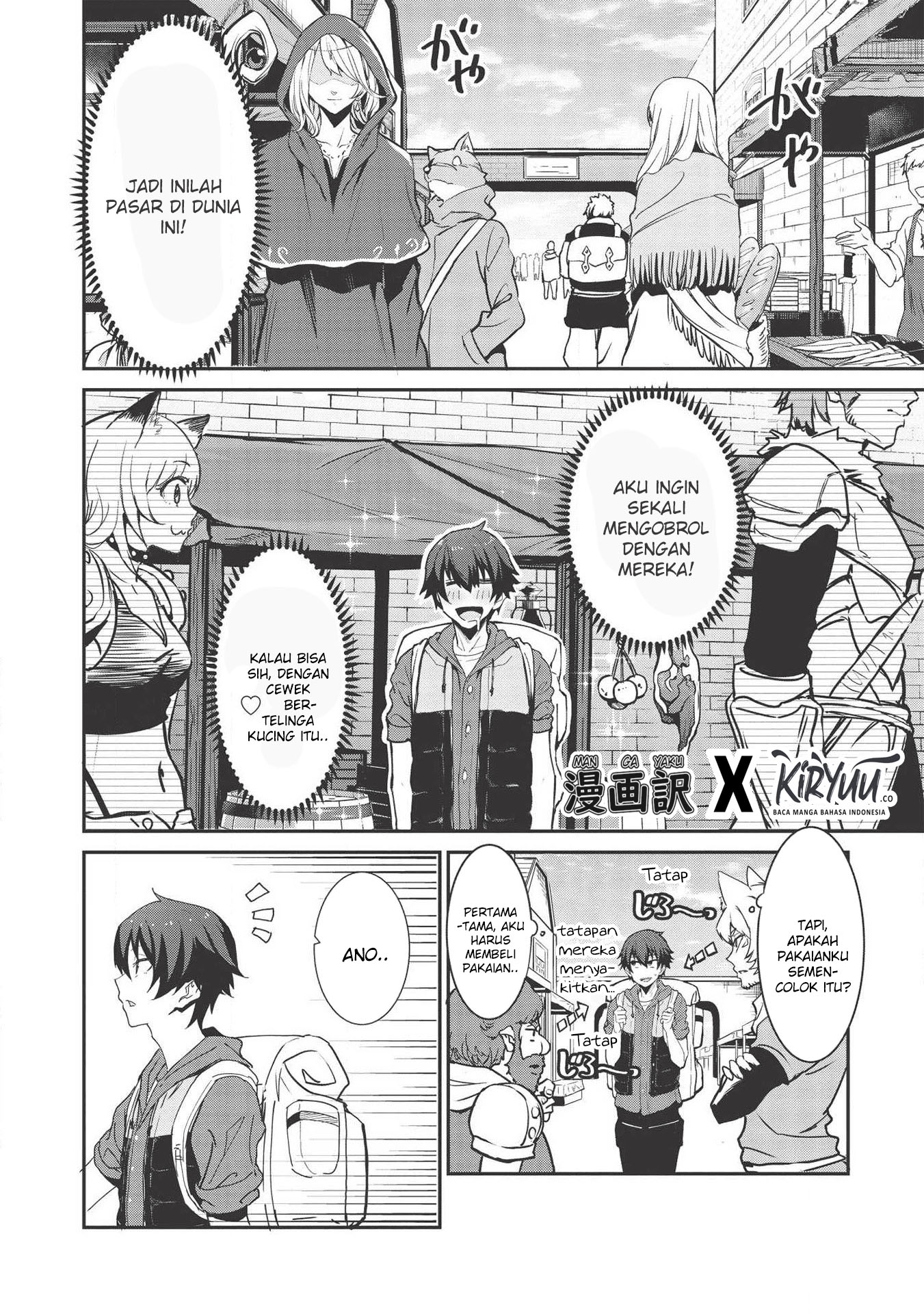 Itsudemo Jitaku ni Kaereru Ore wa, Isekai de Gyoushounin wo Hajimemashita Chapter 1 - halaman 26