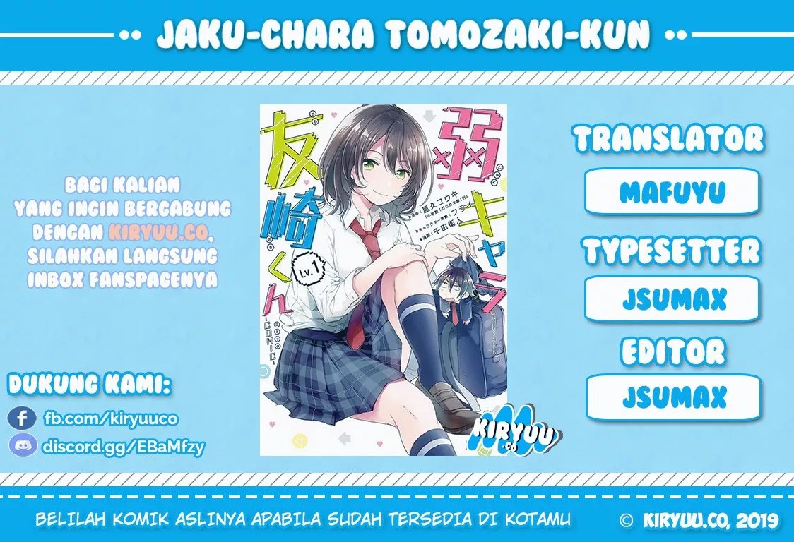 Jaku-chara Tomozaki-kun Chapter 9 - halaman 1