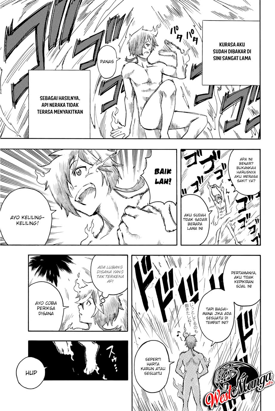 Jigoku no Gouka de Yaka re Tsuzuketa Shounen. Saikyou no Honou Tsukai to Natte Fukkatsu Suru. Chapter 1.1 - halaman 21