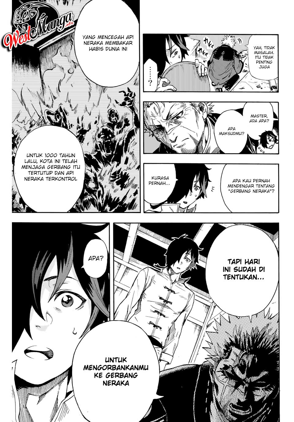 Jigoku no Gouka de Yaka re Tsuzuketa Shounen. Saikyou no Honou Tsukai to Natte Fukkatsu Suru. Chapter 1.1 - halaman 9