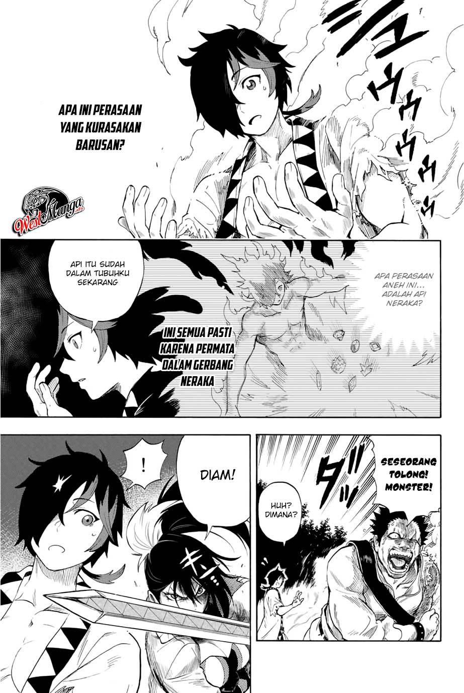 Jigoku no Gouka de Yaka re Tsuzuketa Shounen. Saikyou no Honou Tsukai to Natte Fukkatsu Suru. Chapter 2 - halaman 5