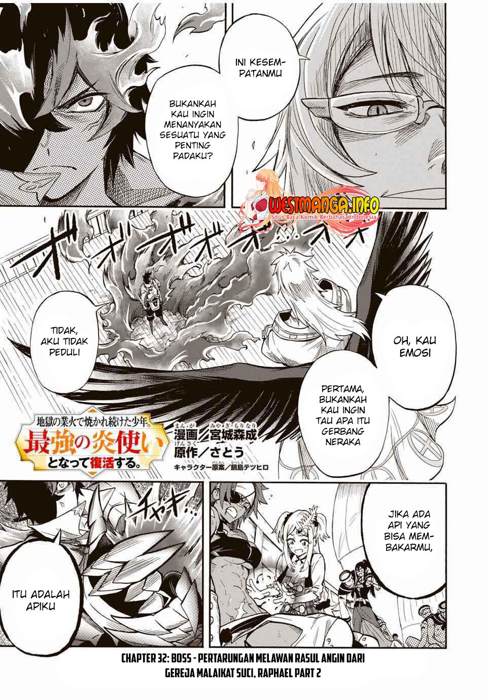 Jigoku no Gouka de Yaka re Tsuzuketa Shounen. Saikyou no Honou Tsukai to Natte Fukkatsu Suru. Chapter 32 - halaman 3