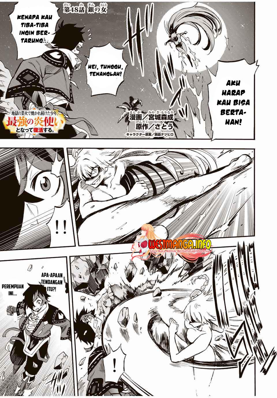 Jigoku no Gouka de Yaka re Tsuzuketa Shounen. Saikyou no Honou Tsukai to Natte Fukkatsu Suru. Chapter 48 - halaman 2