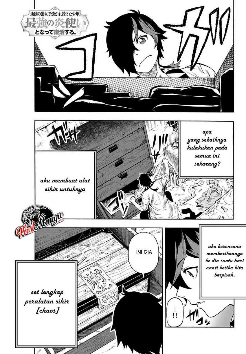 Jigoku no Gouka de Yaka re Tsuzuketa Shounen. Saikyou no Honou Tsukai to Natte Fukkatsu Suru. Chapter 5 - halaman 3