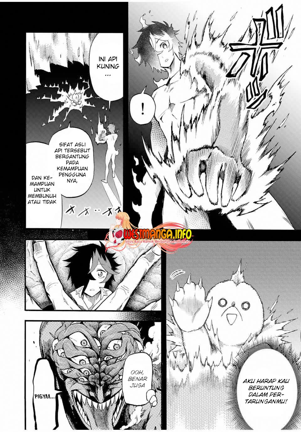 Jigoku no Gouka de Yaka re Tsuzuketa Shounen. Saikyou no Honou Tsukai to Natte Fukkatsu Suru. Chapter 68 - halaman 4
