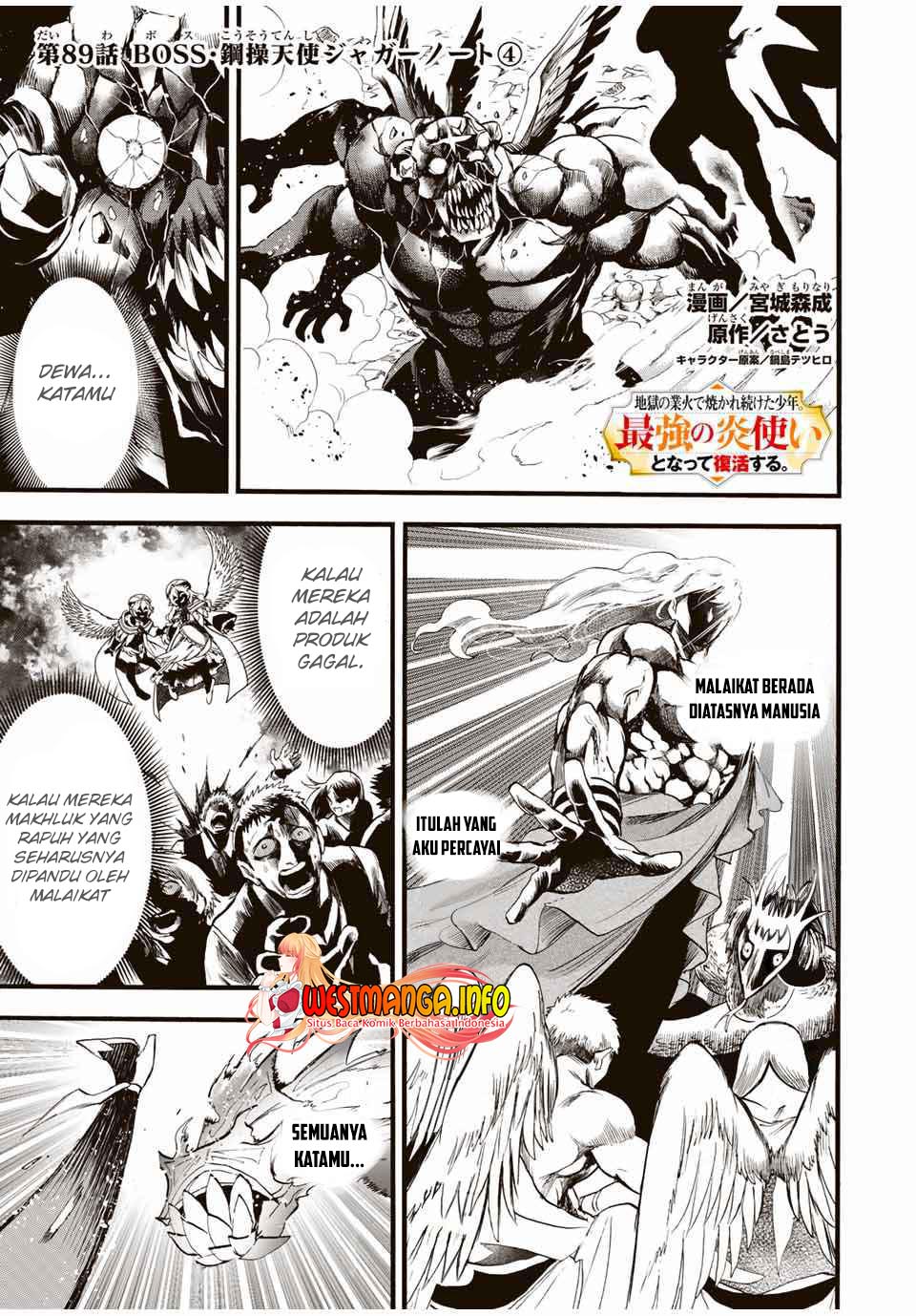 Jigoku no Gouka de Yaka re Tsuzuketa Shounen. Saikyou no Honou Tsukai to Natte Fukkatsu Suru. Chapter 89 - halaman 2