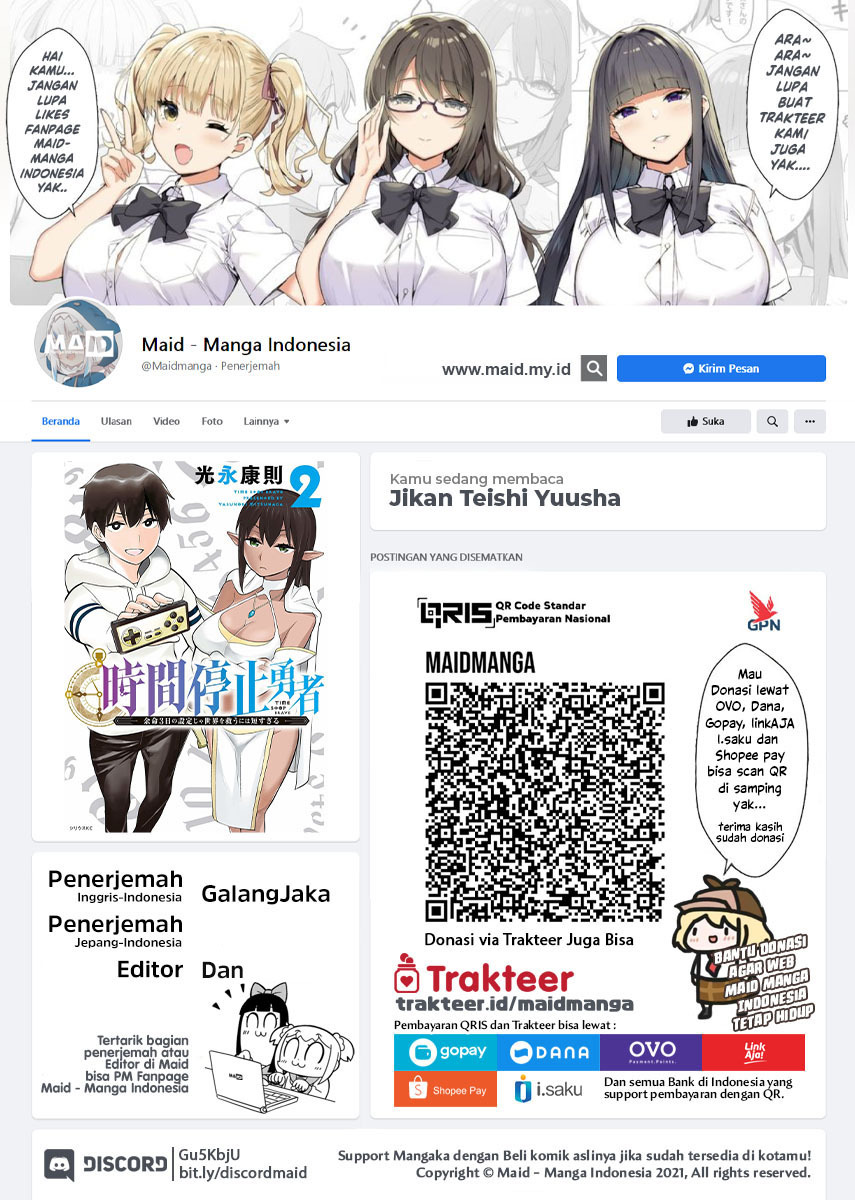 Jikan Teishi Yuusha Chapter 14 - halaman 2