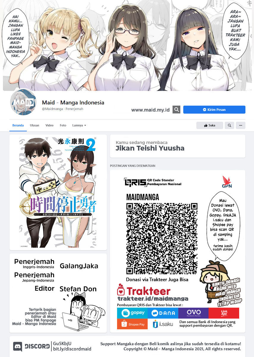 Jikan Teishi Yuusha Chapter 15 - halaman 2