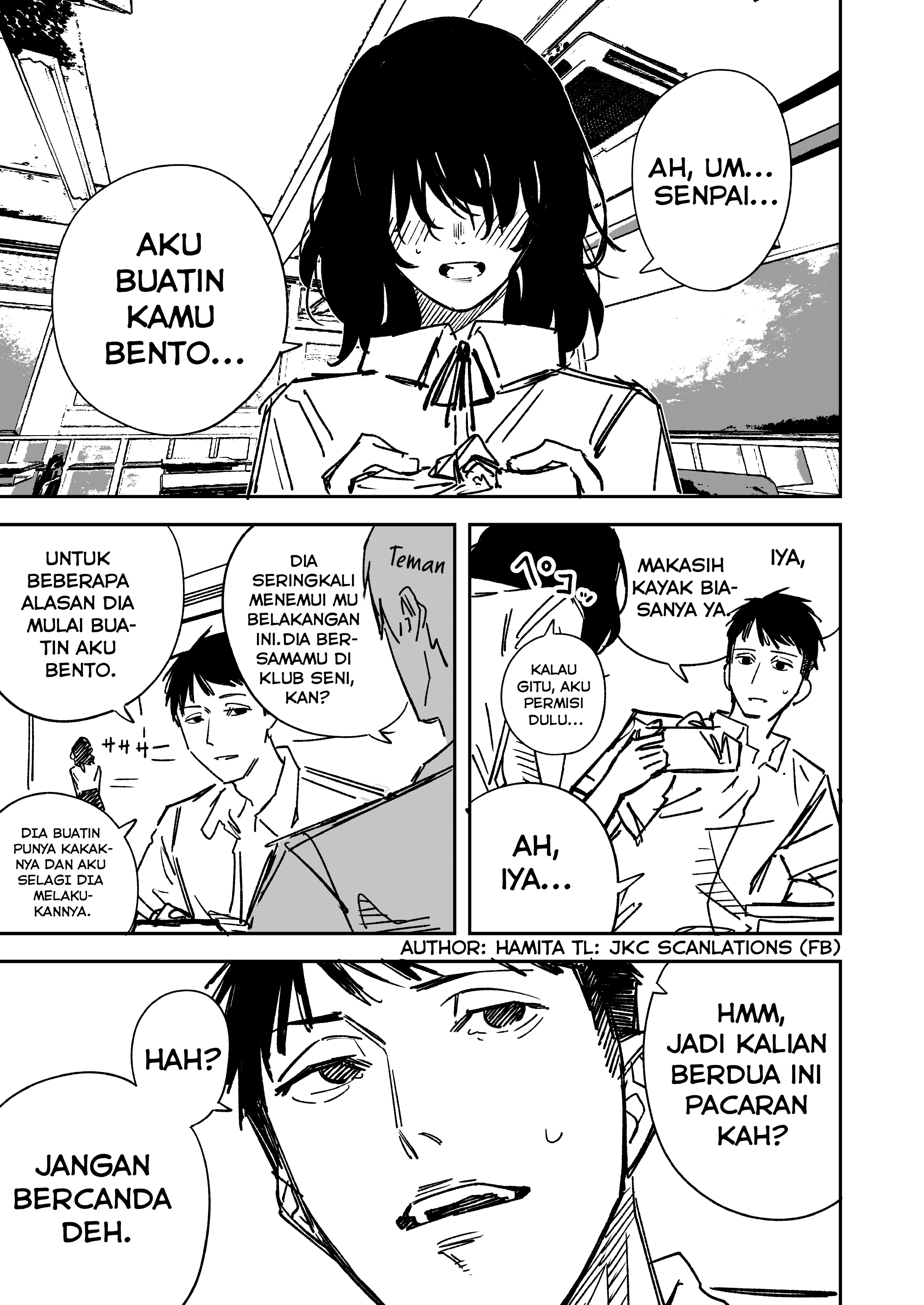 Jimi na Kouhai-chan ga Ganbaru Hanashi Chapter 0 - halaman 1