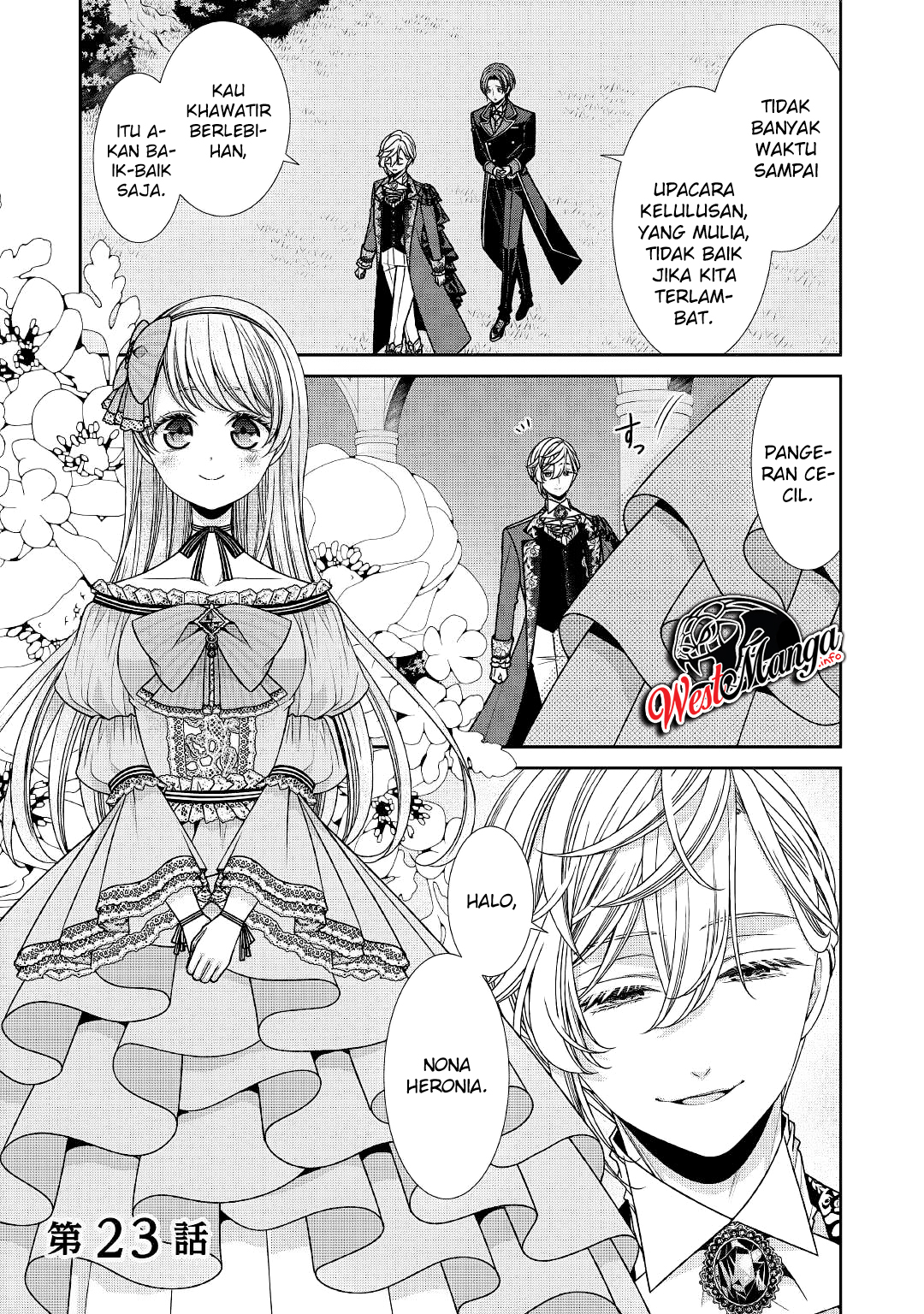 Jishou Akuyaku Reijou na Konyakusha no Kansatsu Kiroku. Chapter 23 - halaman 2