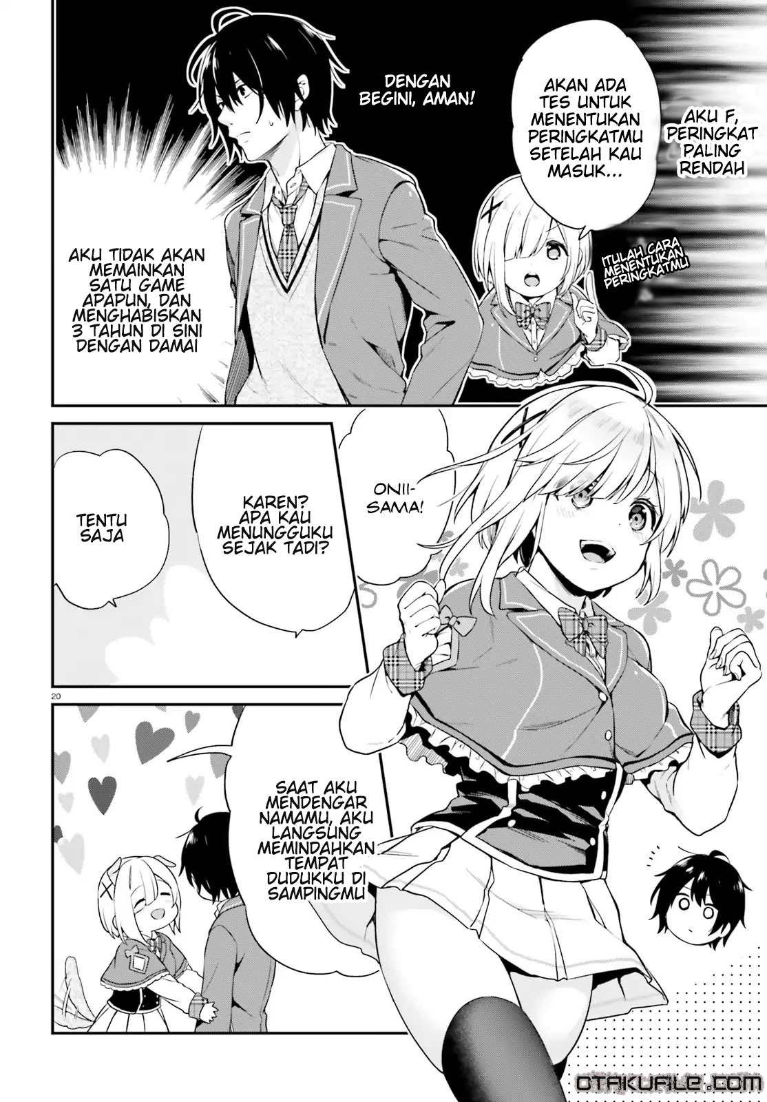 Jishou F-Rank no Oniisama ga Game de Hyouka sareru Gakuen no Chouten ni Kunrin suru Sou desu yo? Chapter 1 - halaman 19