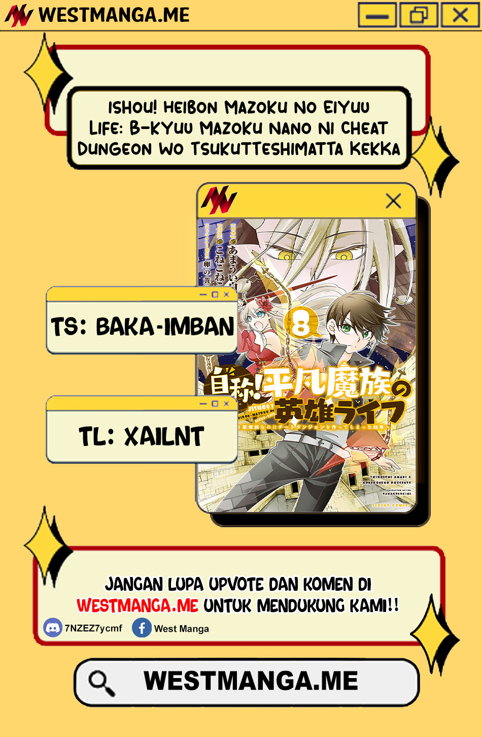 Jishou! Heibon Mazoku no Eiyuu Life: B-kyuu Mazoku nanoni Cheat Dungeon wo Tsukutteshimatta Kekka Chapter 55 - halaman 4