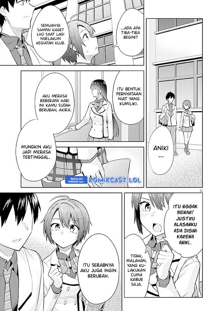 Jitsu wa Gimai (Imouto) deshita. ~Saikin de Kitagiri no Otouto no Kyorikan ga Yatara Chikaiwake~ Chapter 14 - halaman 34
