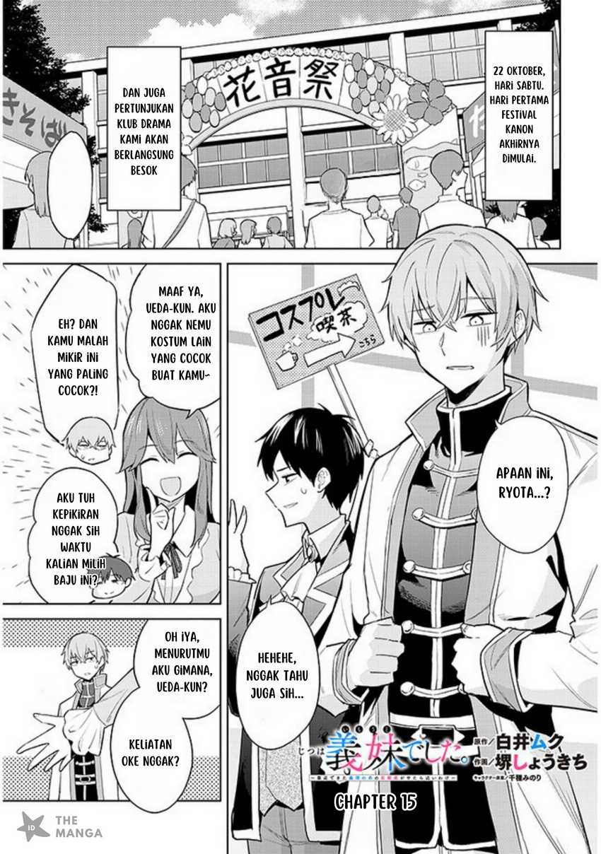 Jitsu wa Gimai (Imouto) deshita. ~Saikin de Kitagiri no Otouto no Kyorikan ga Yatara Chikaiwake~ Chapter 15 - halaman 2