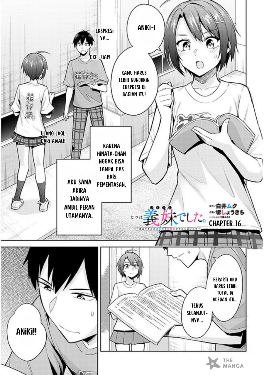 Jitsu wa Gimai (Imouto) deshita. ~Saikin de Kitagiri no Otouto no Kyorikan ga Yatara Chikaiwake~ Chapter 16 - halaman 2